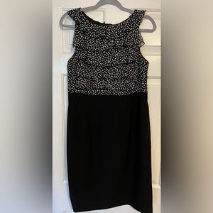 Black & white sleeveless dress size 12